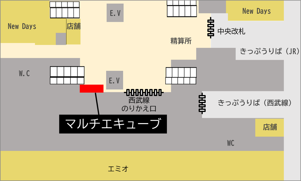 ロッカー 武蔵境駅 改札内 2番線エスカレーター付近の画像1