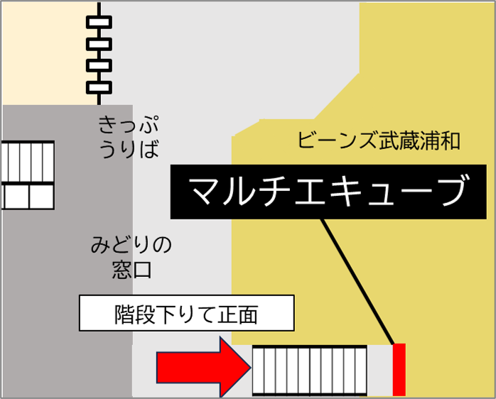 ロッカー 武蔵浦和駅 改札外 西口 1F階段下の画像1