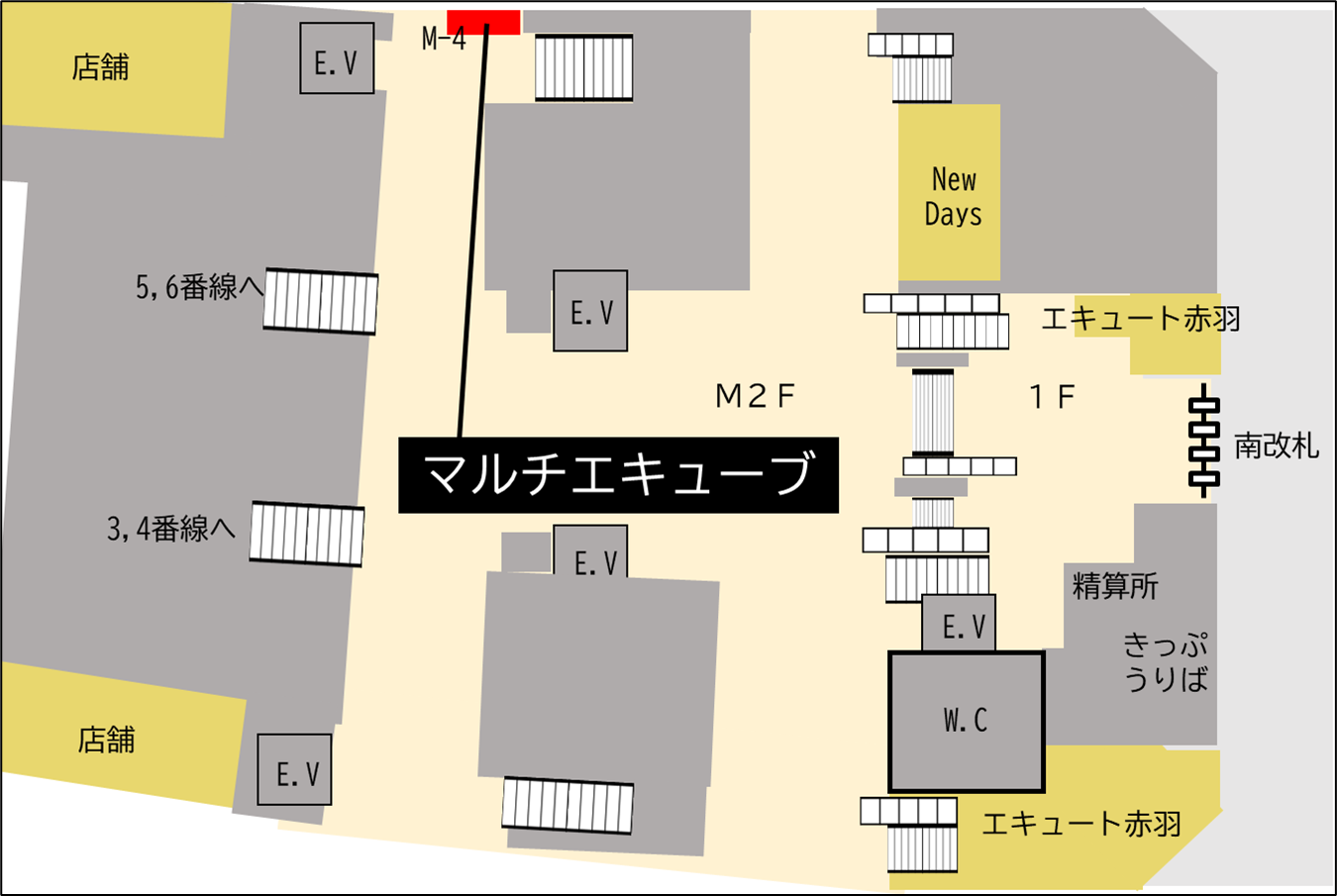 ロッカー 赤羽駅 改札内 南改札口 7・8番線エレベーター前の画像1