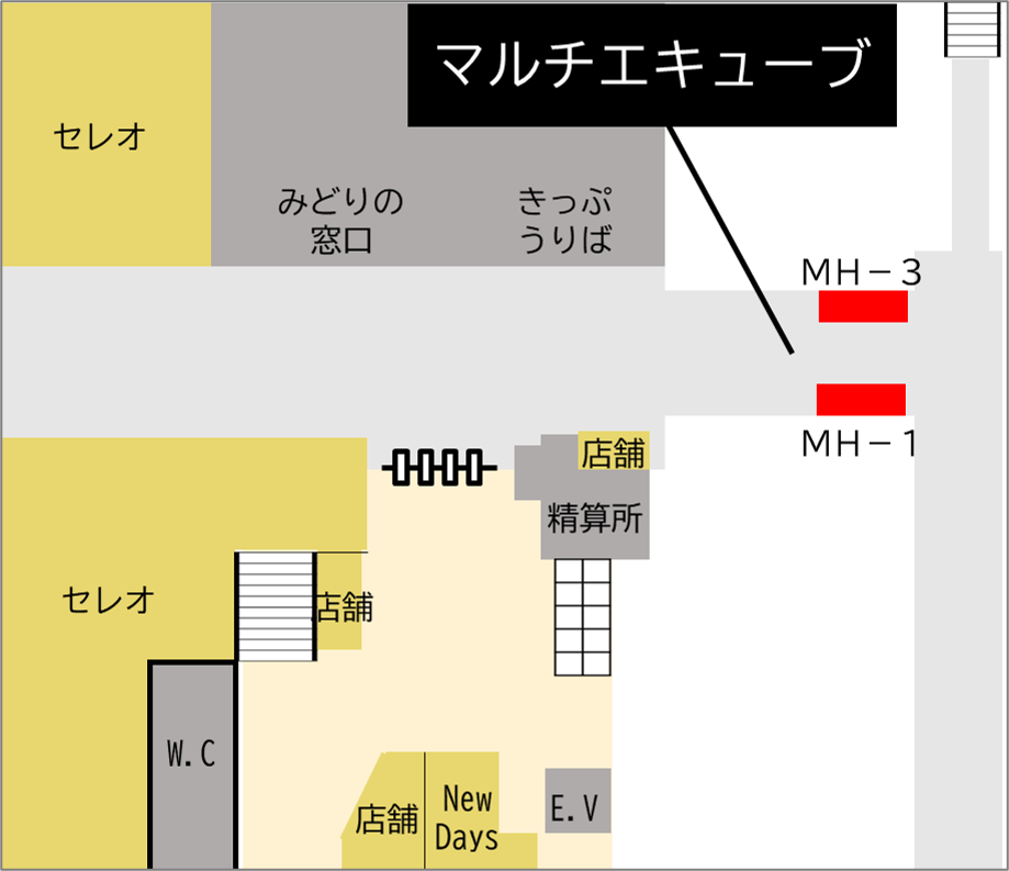 ロッカー 甲府駅 改札外 自由通路北口側(左)の画像1