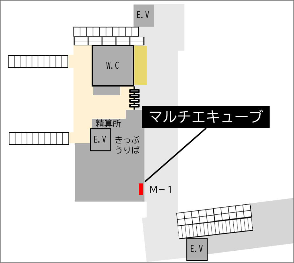 ロッカー 山梨市駅 改札外 コンコースの画像1