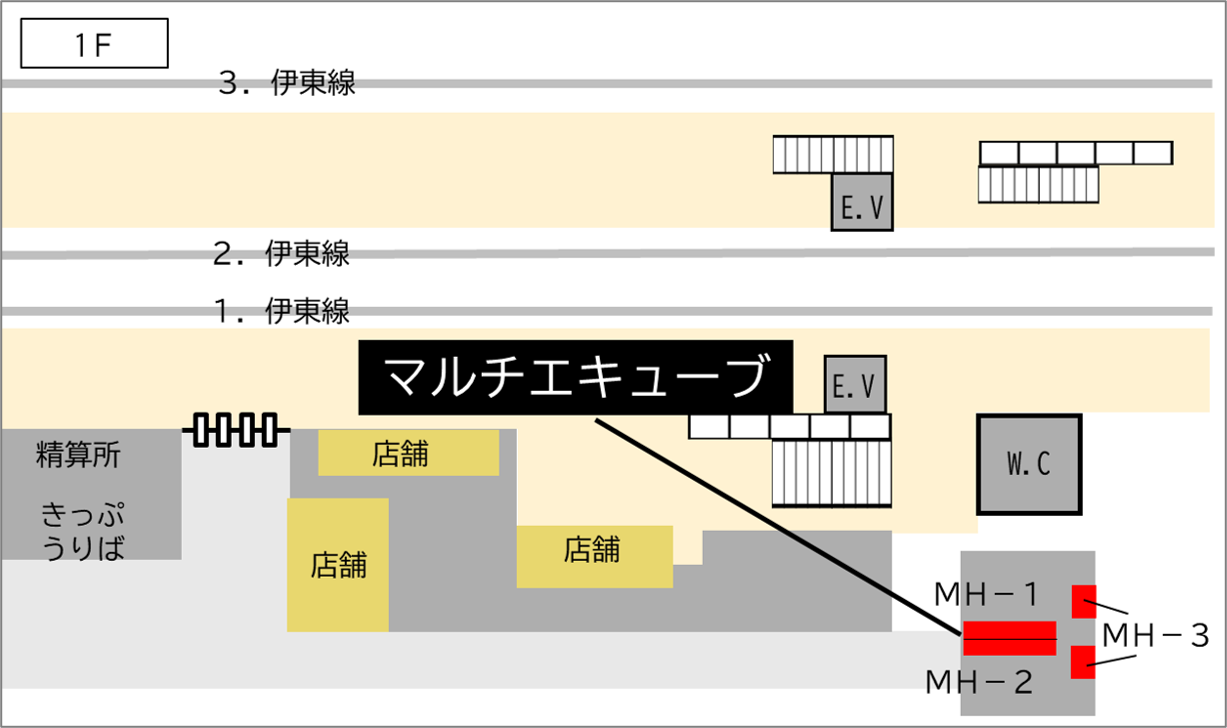ロッカー 伊東駅 改札外 ロッカールーム内の画像1