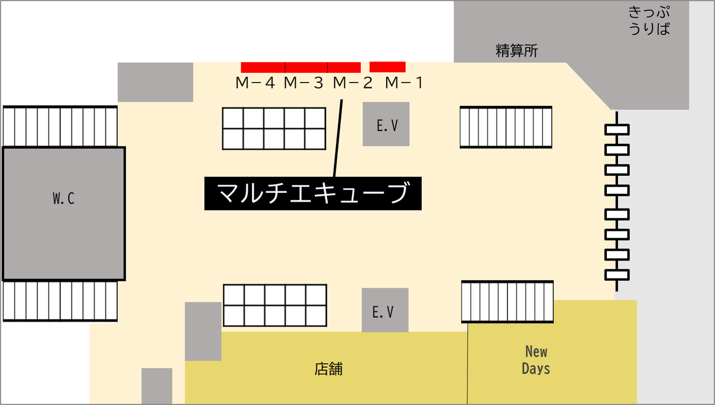 ロッカー さいたま新都心駅 改札内 3・4番線エレベーター脇の画像1