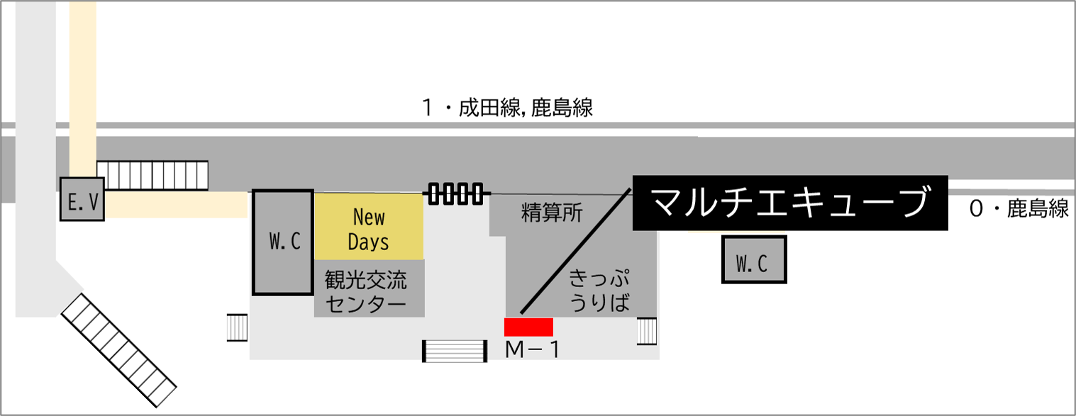 ロッカー 佐原駅 改札外 きっぷうりば付近の画像1