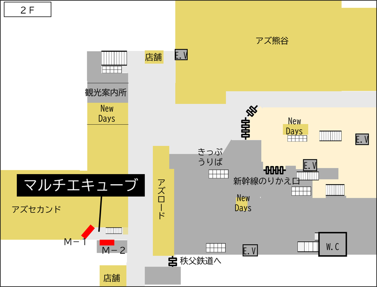 ロッカー 熊谷駅 改札外 アズセカンド横(南側)の画像1