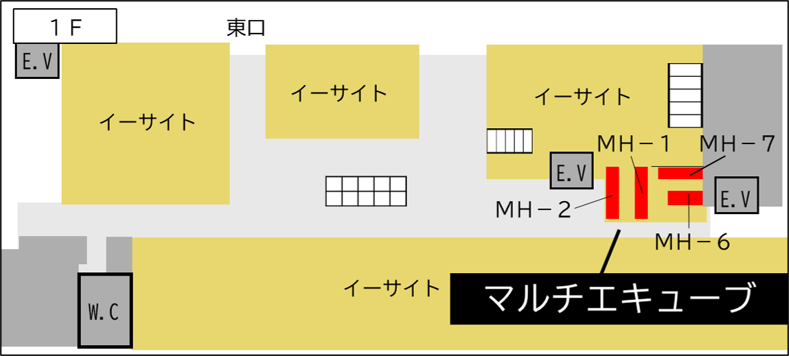 ロッカー 高崎駅 改札外 イーサイト高崎 1階ロッカールームの画像1