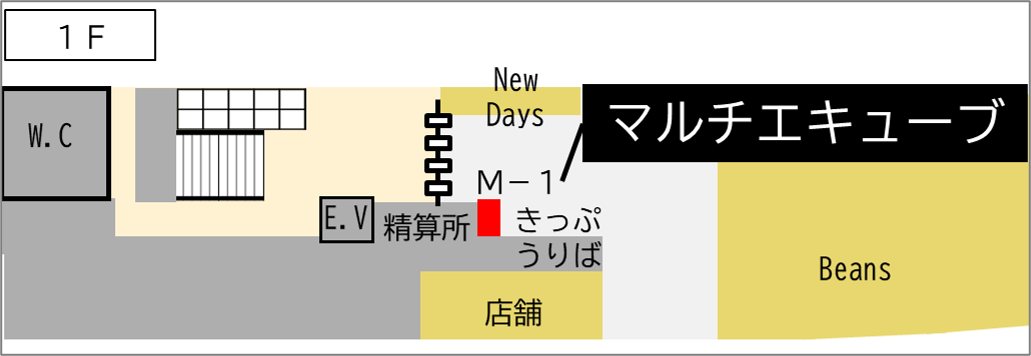 ロッカー 武蔵新城駅 改札外 改札付近の画像1