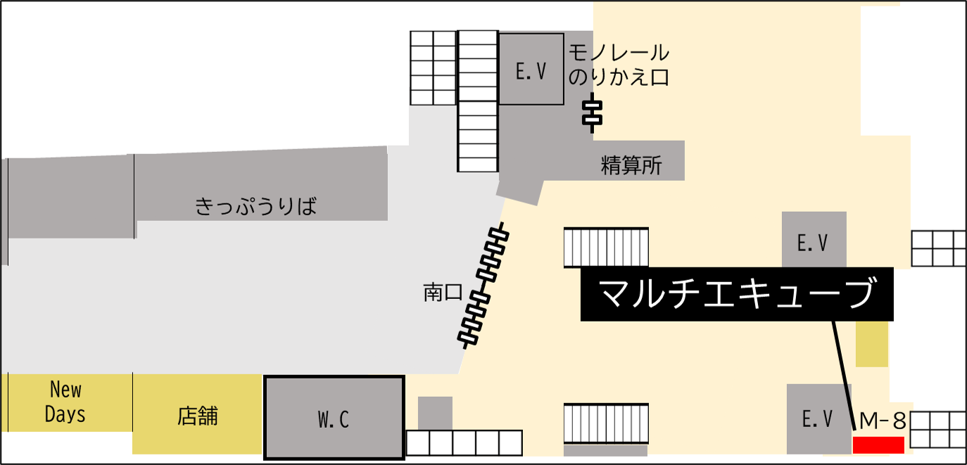 ロッカー 浜松町駅 改札内 南口 エレベーター付近の画像1