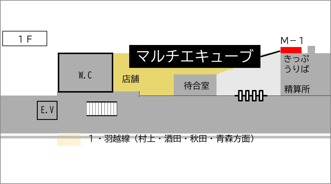 ロッカー 新発田駅 改札外 タクシー乗り場付近の画像1