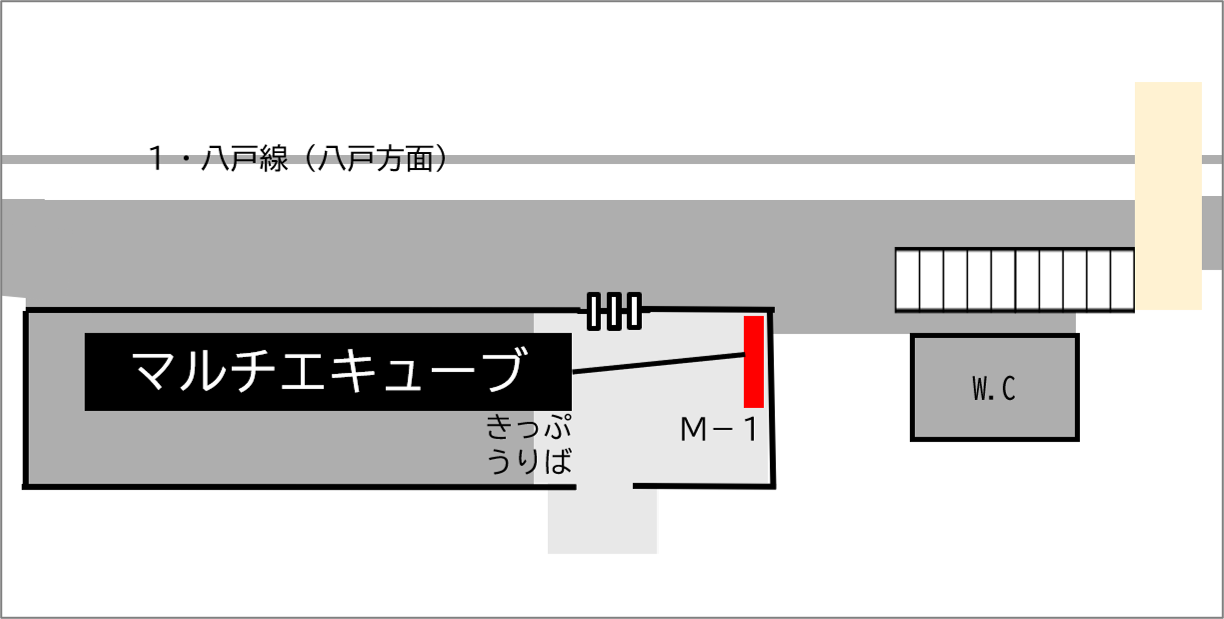 ロッカー 鮫駅 改札外 改札付近の画像1