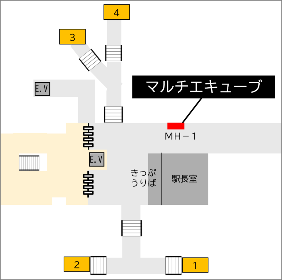 ロッカー Osaka Metro 都島駅 改札外 谷町線駅長室付近の画像1
