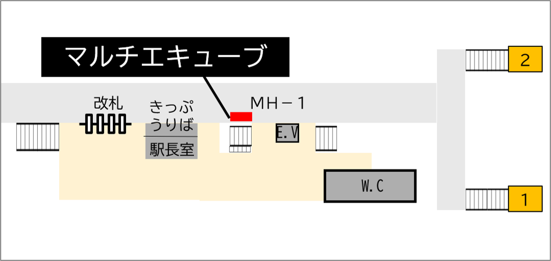 ロッカー Osaka Metro 守口駅 改札外 谷町線改札付近の画像1