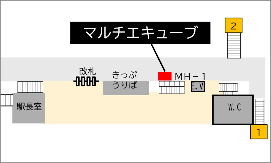 ロッカー Osaka Metro 千林大宮駅 改札外 谷町線改札付近の画像1