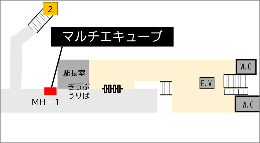 ロッカー Osaka Metro 野江内代駅 改札外 谷町線改札付近の画像1