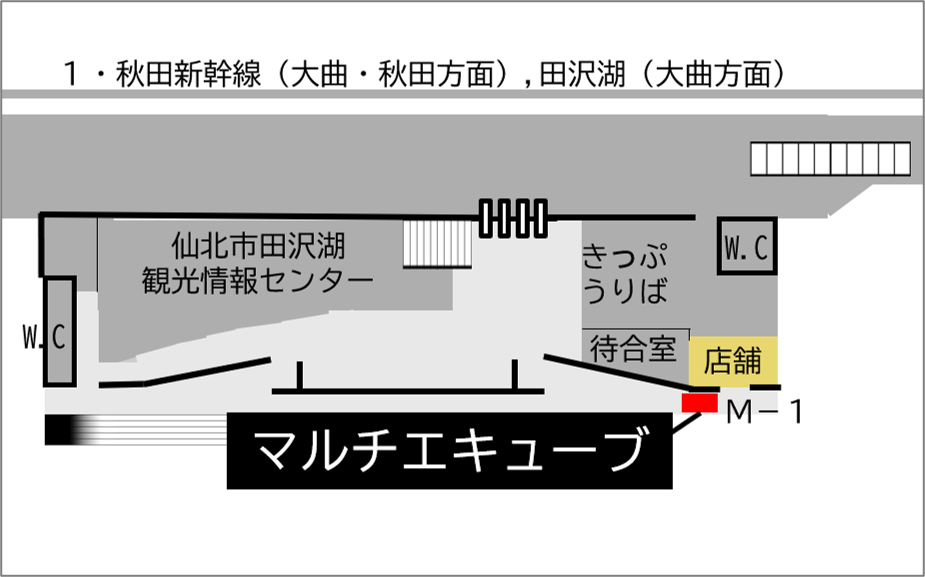 ロッカー 田沢湖駅 改札外 ロータリースロープ付近の画像1