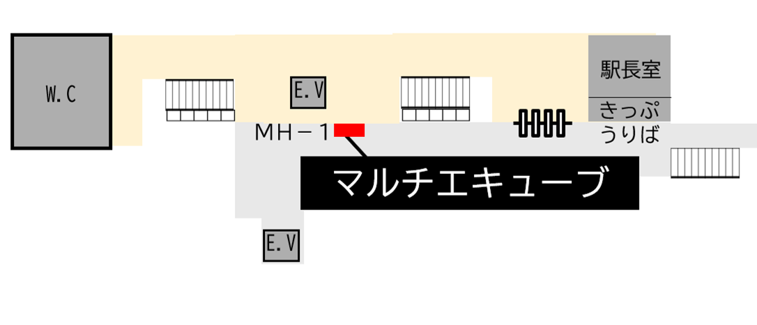 ロッカー Osaka Metro だいどう豊里駅 改札外 今里筋線改札付近の画像1